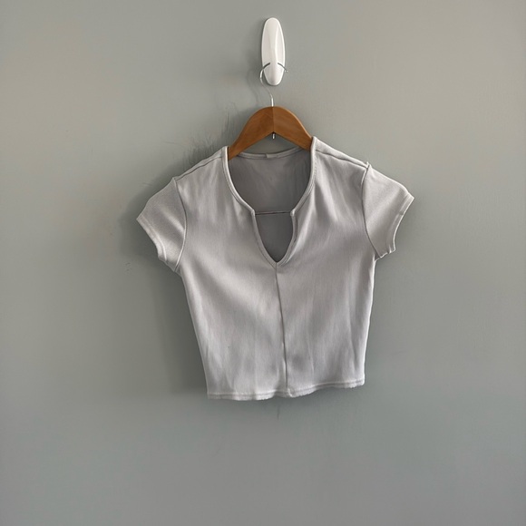 Alo Ribbed Zip-Up Top Size Medium